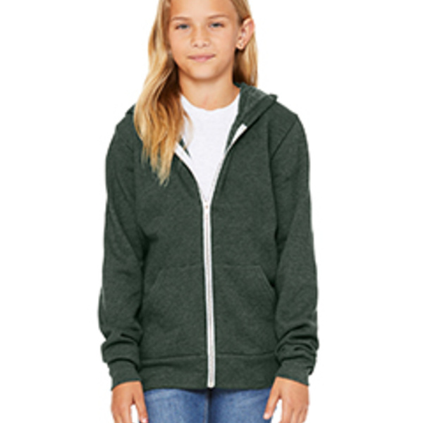 Youth Sponge Fleece Full-Zip Hooded Sweatshirt Thumbnail