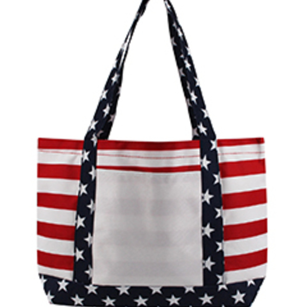 Patriotic Beach Tote Bag Thumbnail