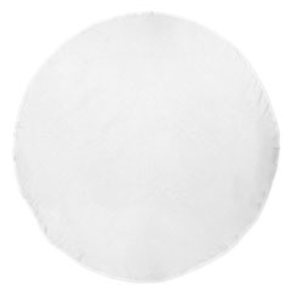 Round White Beach Towel Thumbnail