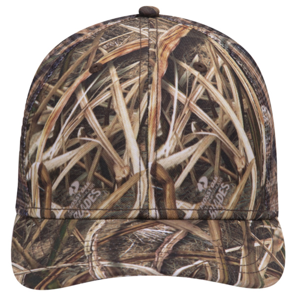 OTTO CAP® Mossy Oak® Camouflage 6 Panel Low Profile Mesh Back Trucker Hat Thumbnail