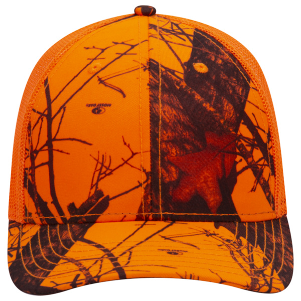 OTTO CAP® Mossy Oak® Camouflage 6 Panel Low Profile Mesh Back Trucker Hat Thumbnail