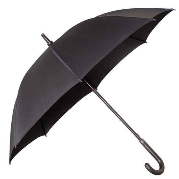 Executive Umbrella With Curved Faux Leather Handle Thumbnail