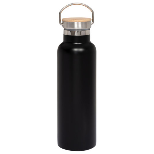 20oz Vacuum Insulated Water Bottle With Bamboo Lid Thumbnail