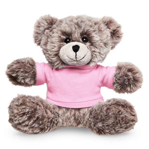 7" Soft Plush Bear With T-Shirt Thumbnail