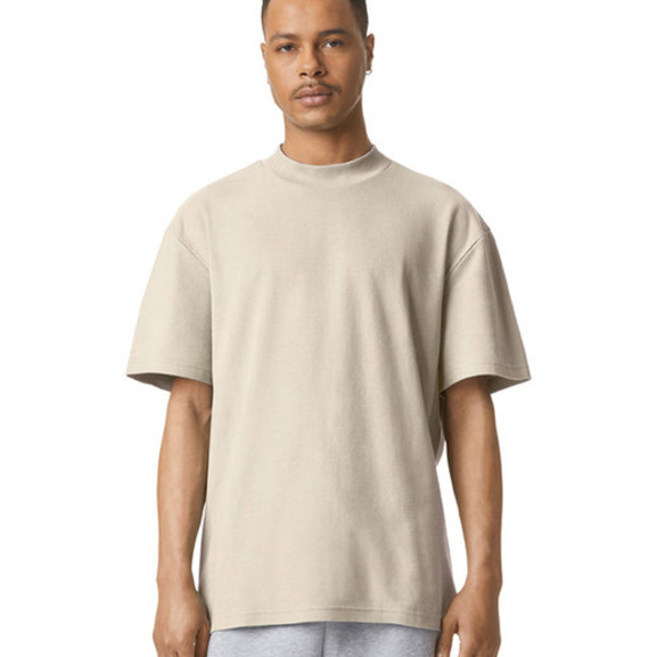 Unisex Mockneck Pique T-Shirt Thumbnail