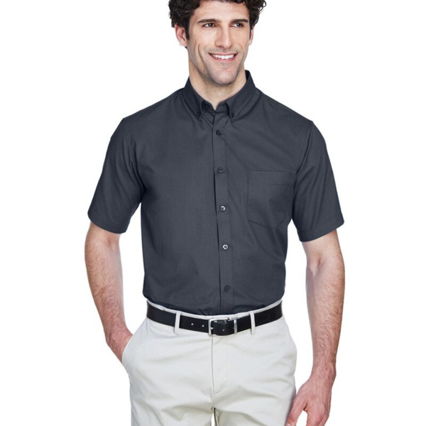 Men's Optimum Short Sleeve Twill Dress Shirt Thumbnail