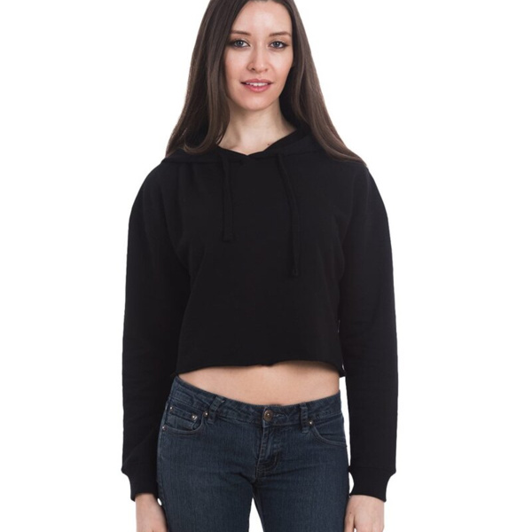 Women's Cropped Hoodie Sweatshirt Thumbnail