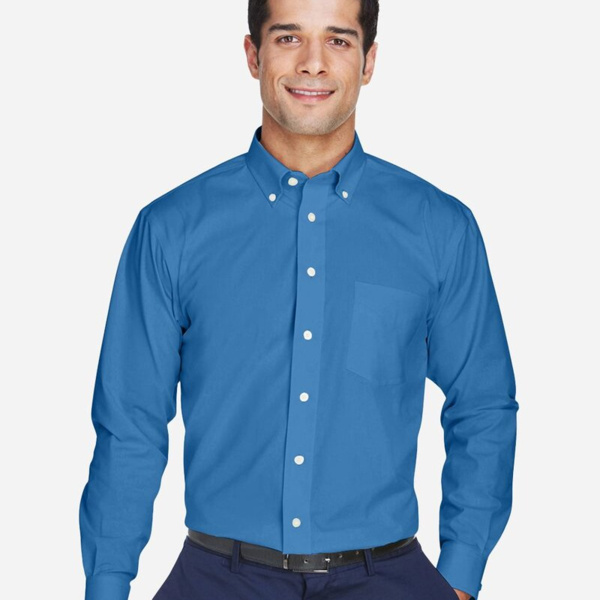 Men's Crown Collection® Oxford Woven Dress Shirt Thumbnail