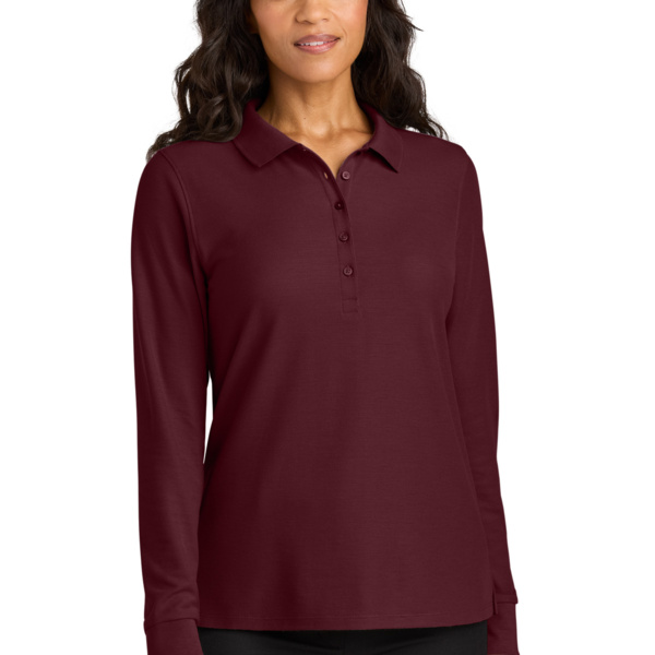 Women's Wearever Signature Pique Long Sleeve Polo Thumbnail