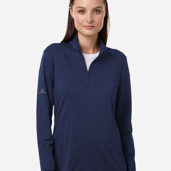 Women's Textured Stripe Quarter-Zip Pullover Thumbnail