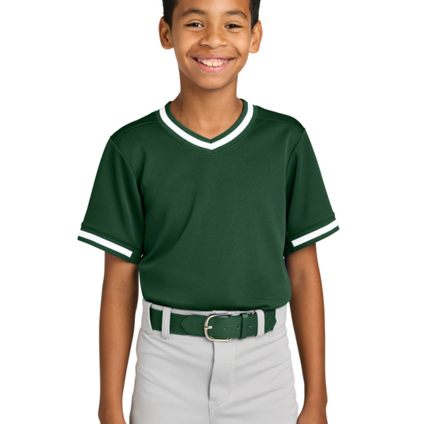 Youth Tough Mesh V Neck Baseball Jersey Thumbnail