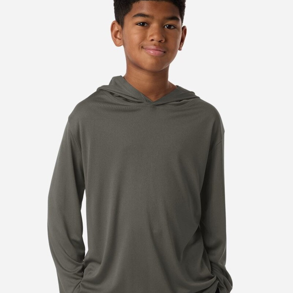 Youth Pro-Lock Performance Hooded Long Sleeve T-Shirt Thumbnail