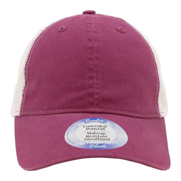 Women's Peached Twill Mesh Back Cap Thumbnail