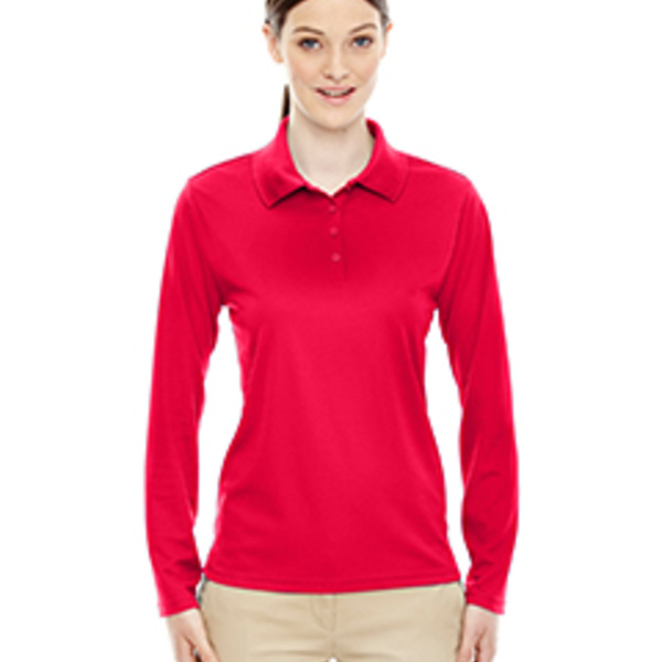 Ladies' Pinnacle Performance Long-Sleeve Piqué Polo Thumbnail