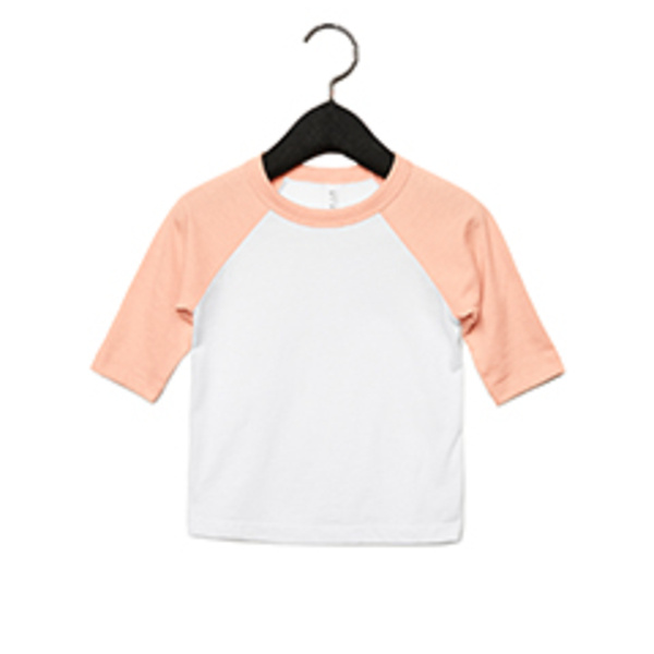 Toddler Three-Quarter Sleeve Baseball T-Shirt Thumbnail