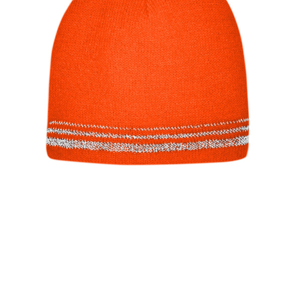 Lined Enhanced Visibility with Reflective Stripes Beanie Thumbnail