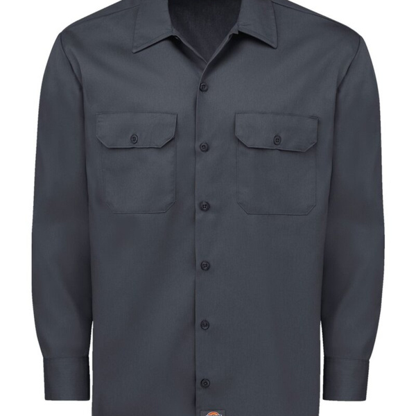 Men's Tall Long Sleeve Work Shirt Thumbnail